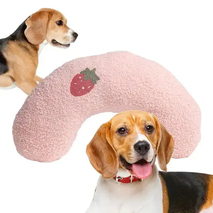 Pet Calming Pillow Comfortable Cute U Shaped Pet Pillow Cat Pillow Skin-Friendly Elastic Cushion Pet Accessories For Dogs