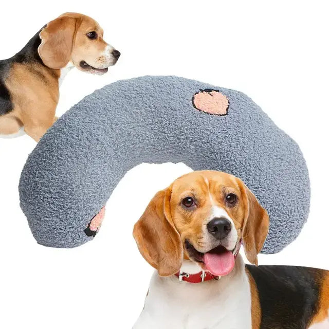 Pet Calming Pillow Comfortable Cute U Shaped Pet Pillow Cat Pillow Skin-Friendly Elastic Cushion Pet Accessories For Dogs