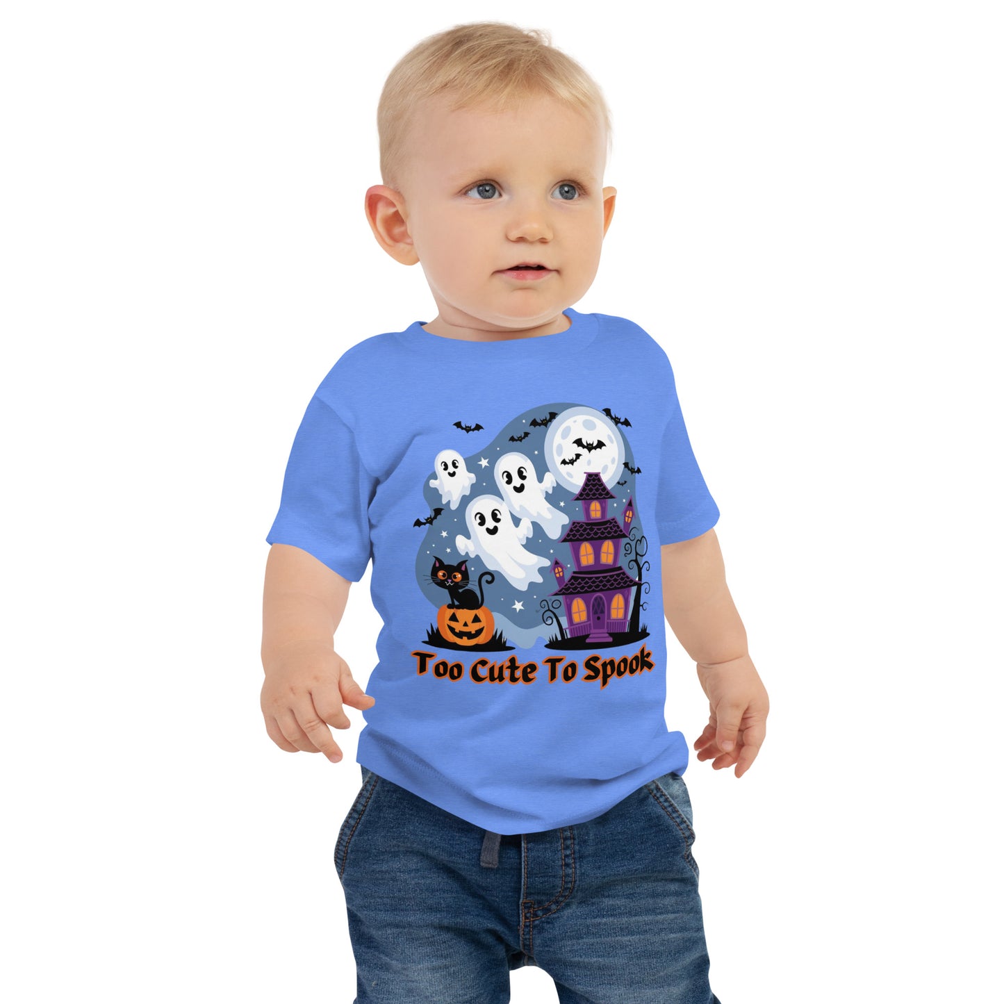 Viral Baby Jersey Short Sleeve "Too Cute To Spook" Tee