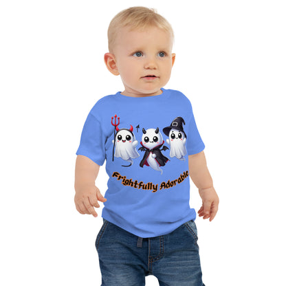 "Frightfully Adorable" Baby Jersey Short Sleeve Tee - Soft, Cute, and Perfect for Halloween