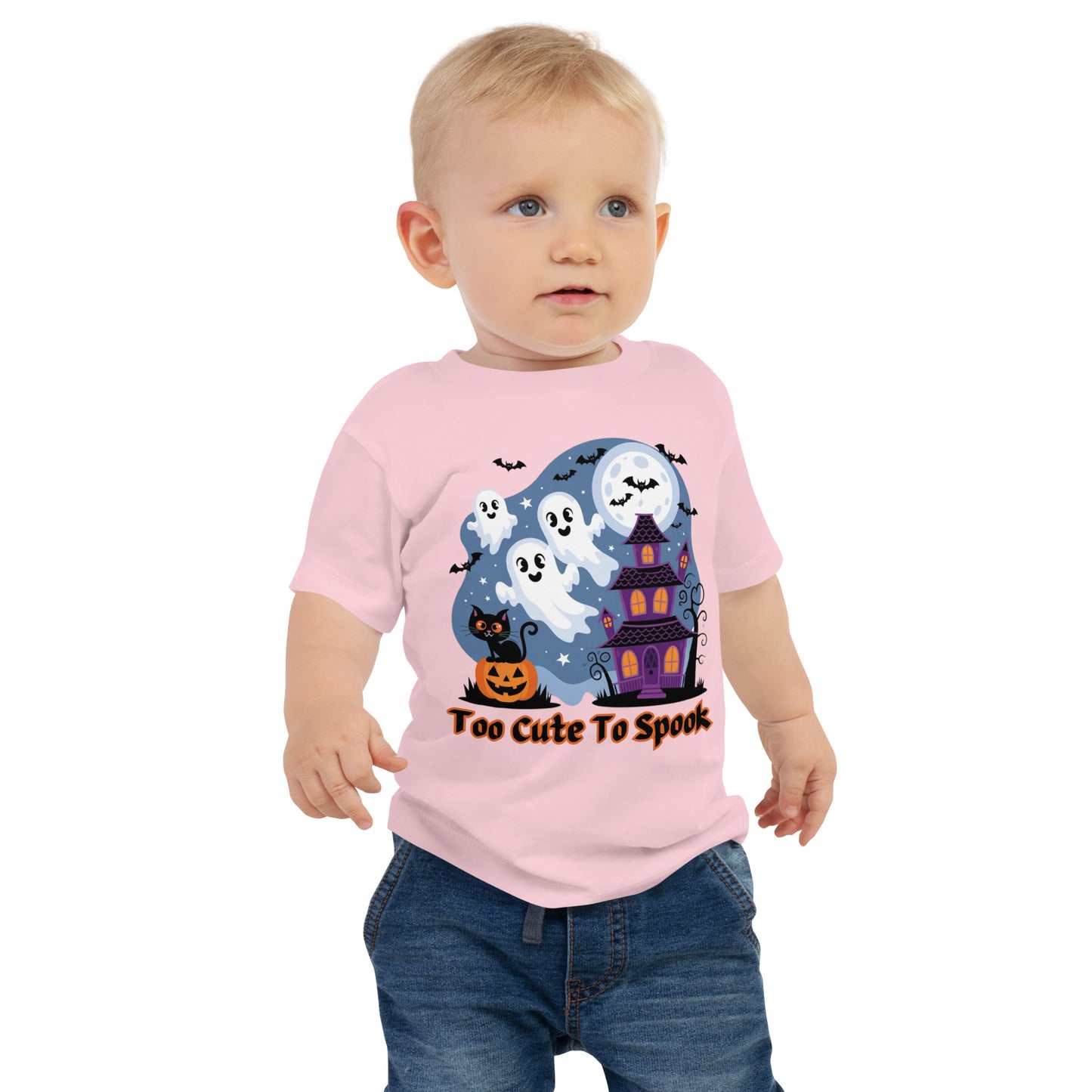 Viral Baby Jersey Short Sleeve "Too Cute To Spook" Tee