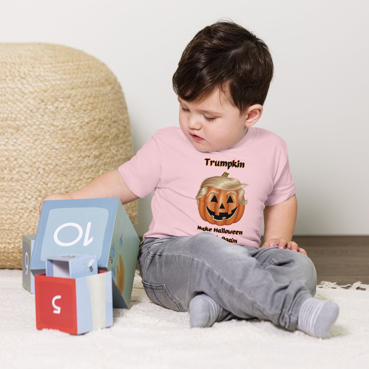 "Trumpkin - Make Halloween Great Again" Baby Tee - Soft, Playful, and Perfect for Halloween - for the Baby Trumpin