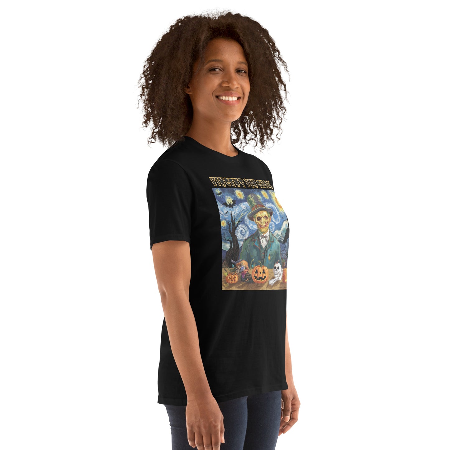 "Vincent Van Ghoul" Unisex Short-Sleeve Tee - Artistic, Comfortable, and Perfect for Halloween - Short-Sleeve Unisex T-Shirt