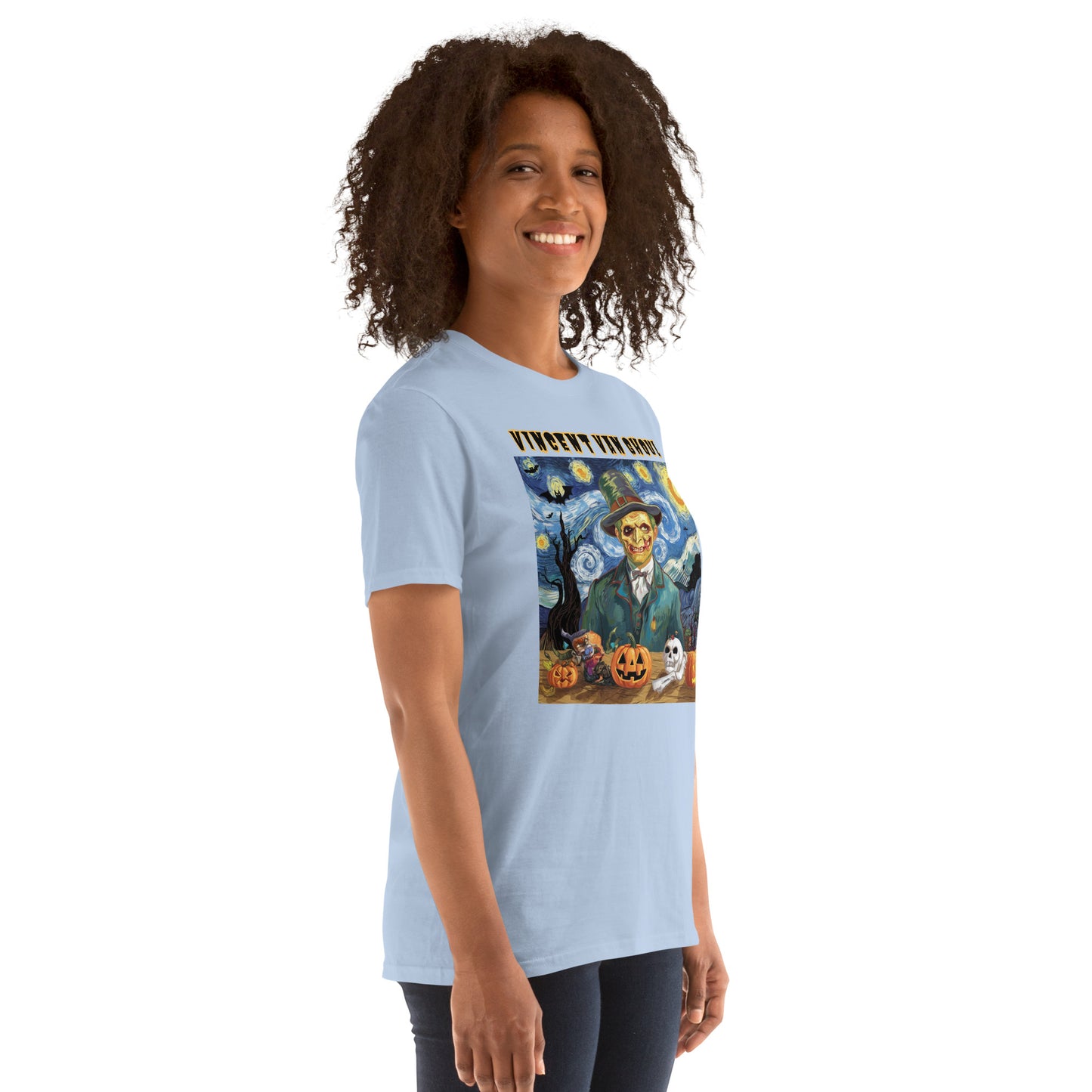 "Vincent Van Ghoul" Unisex Short-Sleeve Tee - Artistic, Comfortable, and Perfect for Halloween - Short-Sleeve Unisex T-Shirt