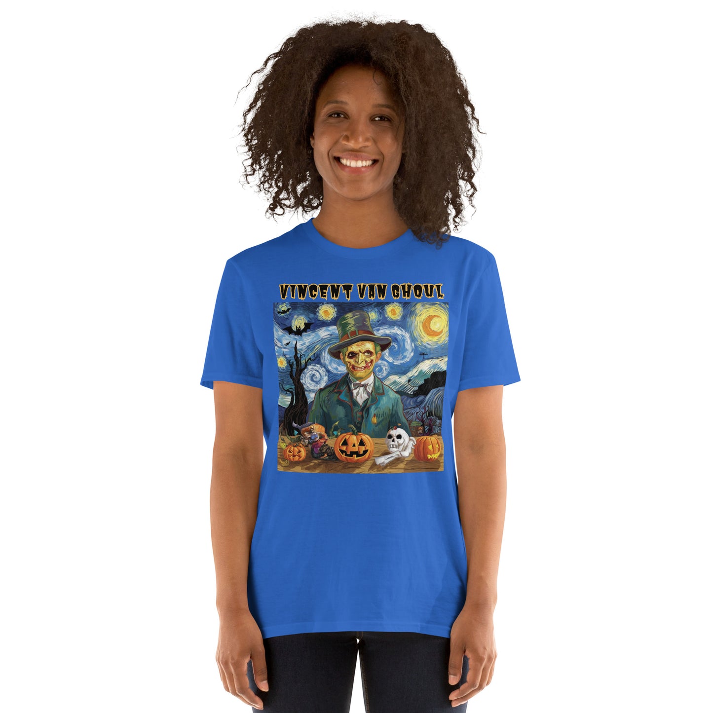 "Vincent Van Ghoul" Unisex Short-Sleeve Tee - Artistic, Comfortable, and Perfect for Halloween - Short-Sleeve Unisex T-Shirt