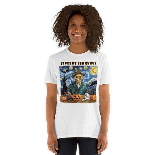 "Vincent Van Ghoul" Unisex Short-Sleeve Tee - Artistic, Comfortable, and Perfect for Halloween - Short-Sleeve Unisex T-Shirt