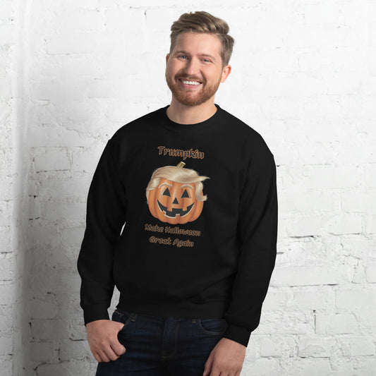 "The Viral Trumpkin - Make Halloween Great Again" Unisex Sweatshirt - Cozy, Fun, and Perfect for Halloween