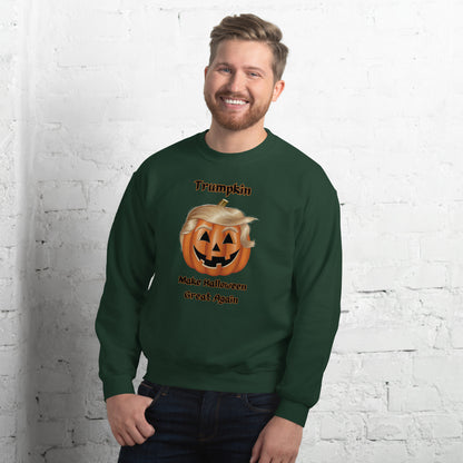 "The Viral Trumpkin - Make Halloween Great Again" Unisex Sweatshirt - Cozy, Fun, and Perfect for Halloween