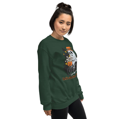 The viral "Let's Get Sheet Faced" Unisex Sweatshirt - Cozy, Playful, and Perfect for Halloween - Unisex Sweatshirt