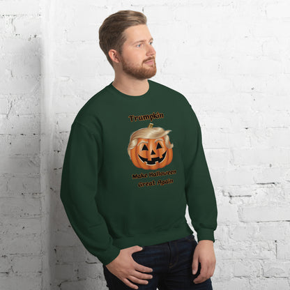 "The Viral Trumpkin - Make Halloween Great Again" Unisex Sweatshirt - Cozy, Fun, and Perfect for Halloween