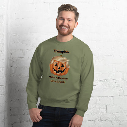 "The Viral Trumpkin - Make Halloween Great Again" Unisex Sweatshirt - Cozy, Fun, and Perfect for Halloween