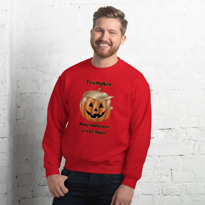 "The Viral Trumpkin - Make Halloween Great Again" Unisex Sweatshirt - Cozy, Fun, and Perfect for Halloween