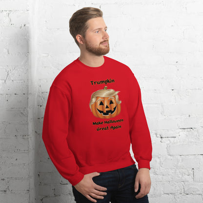 "The Viral Trumpkin - Make Halloween Great Again" Unisex Sweatshirt - Cozy, Fun, and Perfect for Halloween