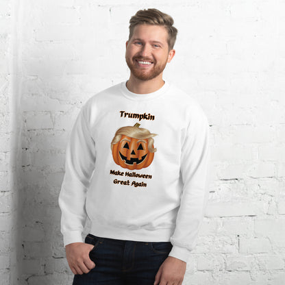 "The Viral Trumpkin - Make Halloween Great Again" Unisex Sweatshirt - Cozy, Fun, and Perfect for Halloween