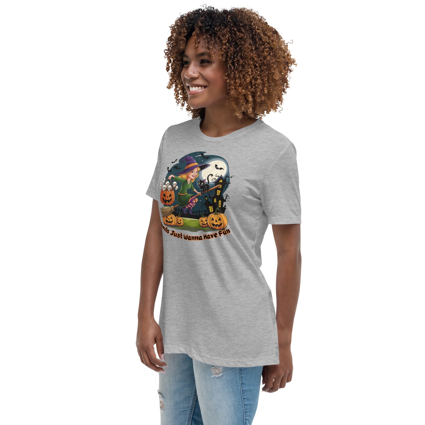 "Ghouls Just Wanna Have Fun" Women's Relaxed Tee - Soft, Stylish, and Perfect for Halloween - Women's Relaxed T-Shirt