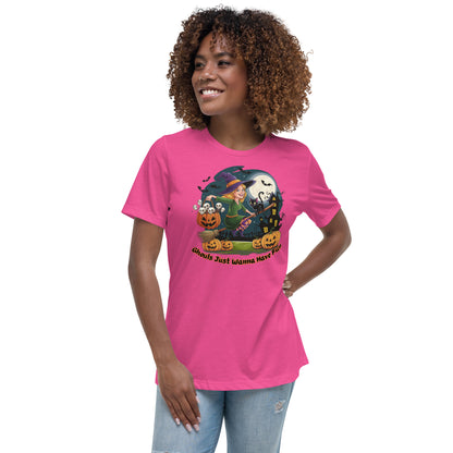 "Ghouls Just Wanna Have Fun" Women's Relaxed Tee - Soft, Stylish, and Perfect for Halloween - Women's Relaxed T-Shirt