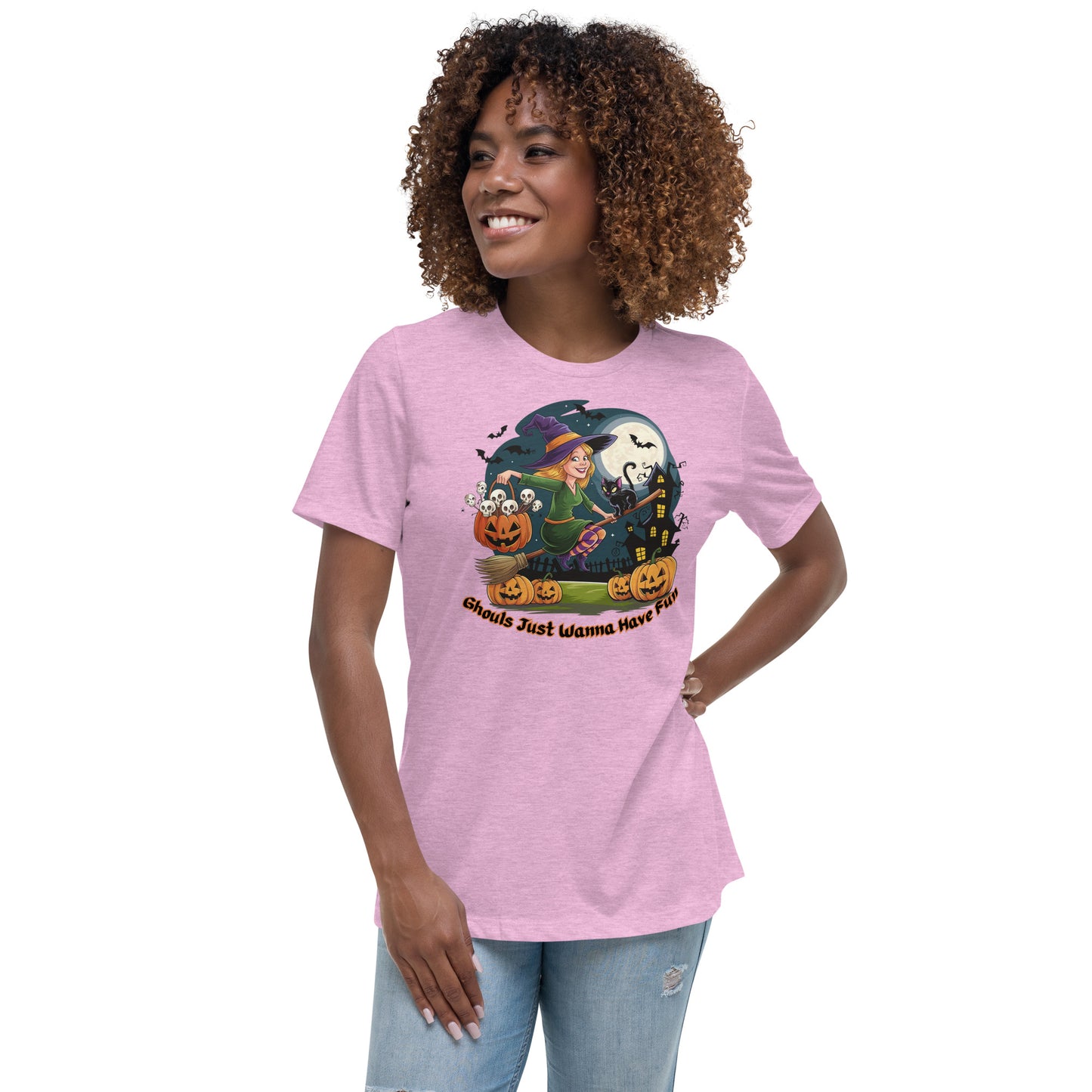 "Ghouls Just Wanna Have Fun" Women's Relaxed Tee - Soft, Stylish, and Perfect for Halloween - Women's Relaxed T-Shirt