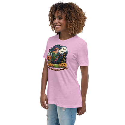 "Ghouls Just Wanna Have Fun" Women's Relaxed Tee - Soft, Stylish, and Perfect for Halloween - Women's Relaxed T-Shirt