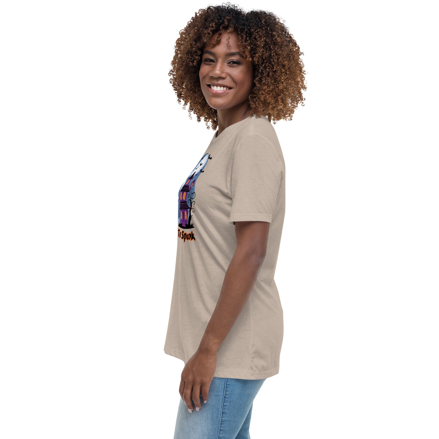 Too Cute To Spook" Women's Relaxed Tee - Comfortable and Fun Halloween Style - Women's Relaxed T-Shirt