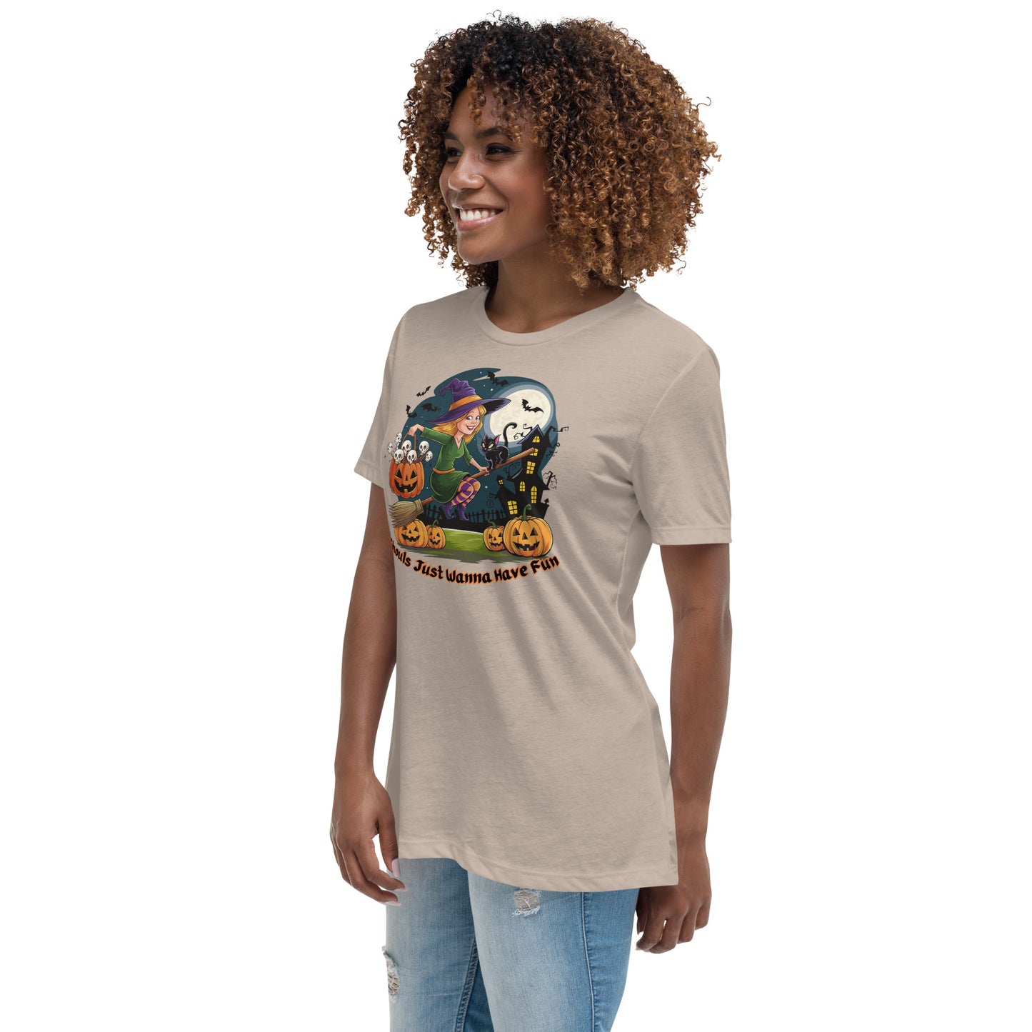 "Ghouls Just Wanna Have Fun" Women's Relaxed Tee - Soft, Stylish, and Perfect for Halloween - Women's Relaxed T-Shirt