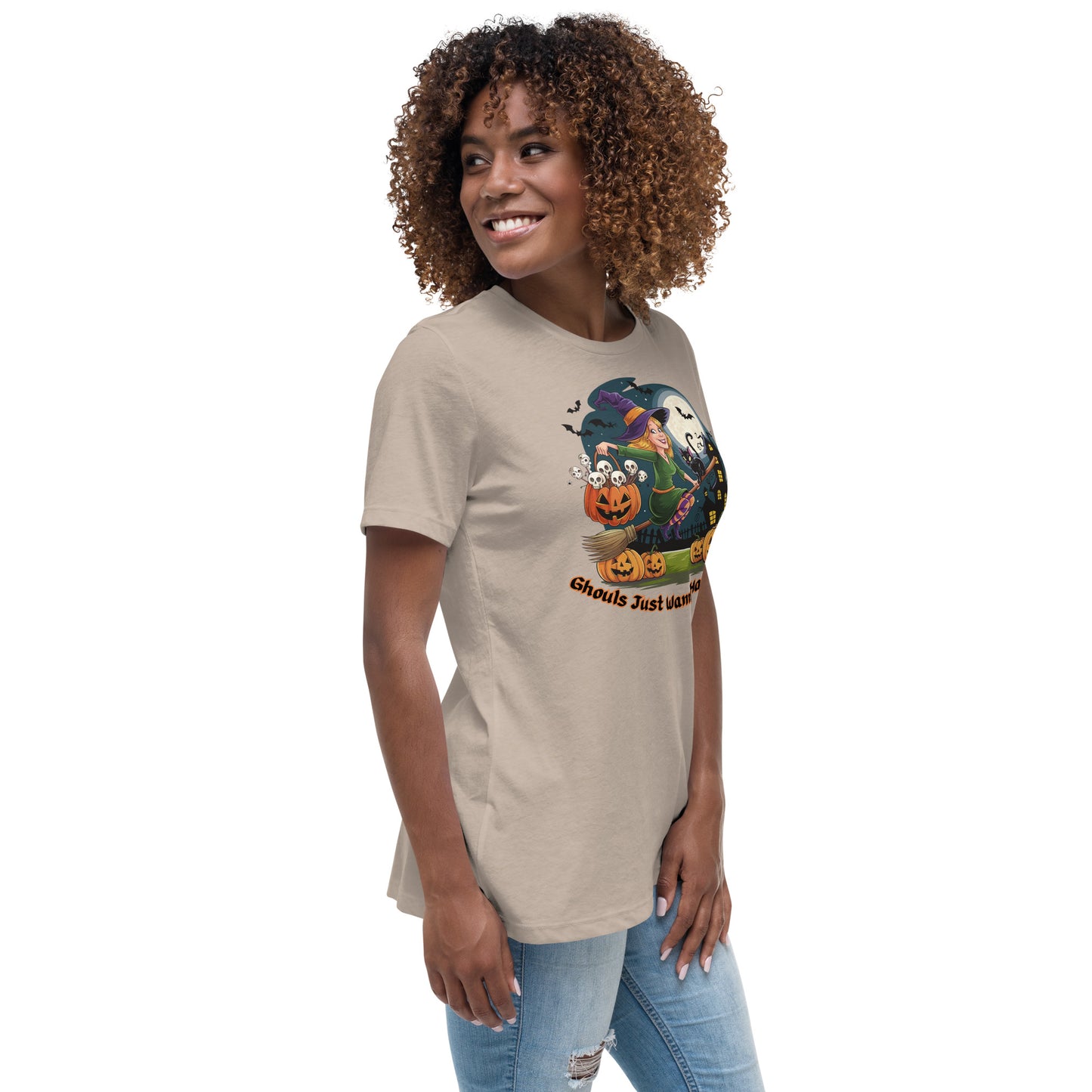 "Ghouls Just Wanna Have Fun" Women's Relaxed Tee - Soft, Stylish, and Perfect for Halloween - Women's Relaxed T-Shirt