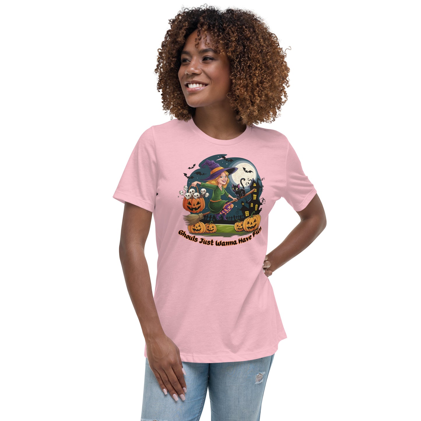 "Ghouls Just Wanna Have Fun" Women's Relaxed Tee - Soft, Stylish, and Perfect for Halloween - Women's Relaxed T-Shirt