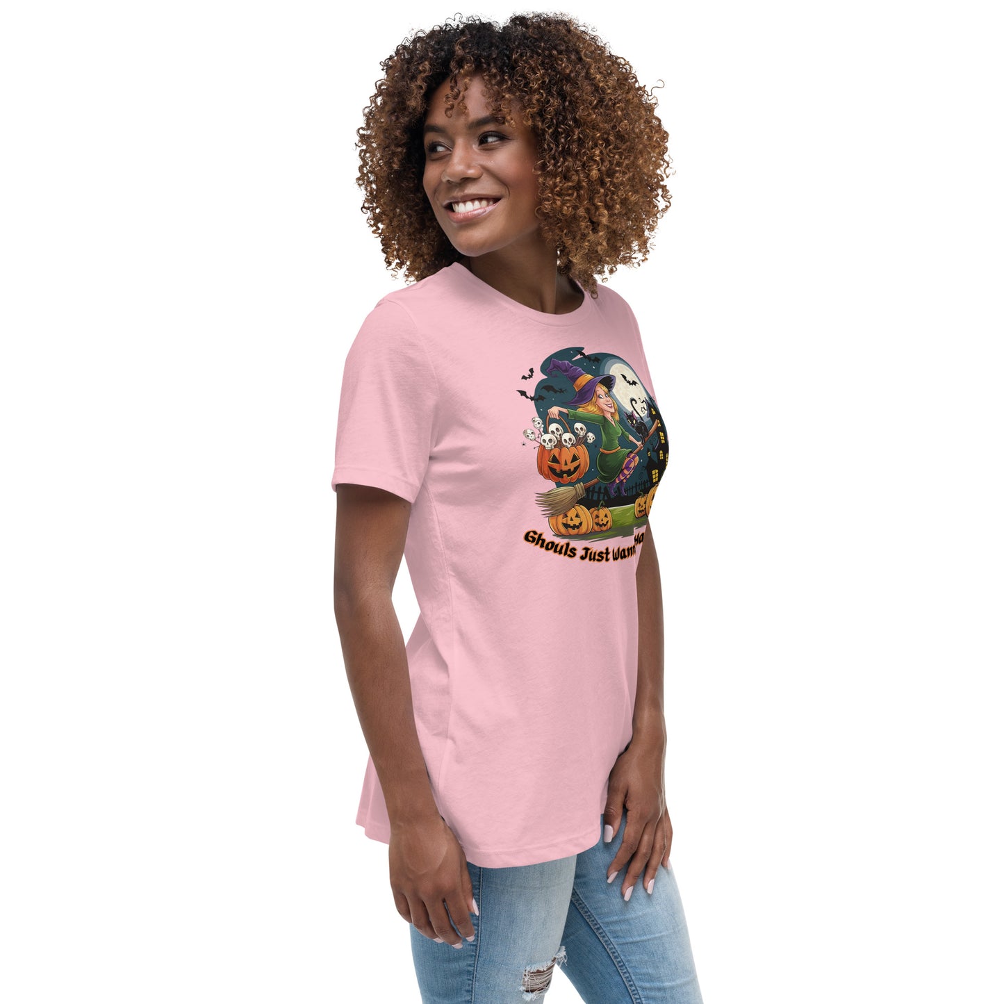 "Ghouls Just Wanna Have Fun" Women's Relaxed Tee - Soft, Stylish, and Perfect for Halloween - Women's Relaxed T-Shirt