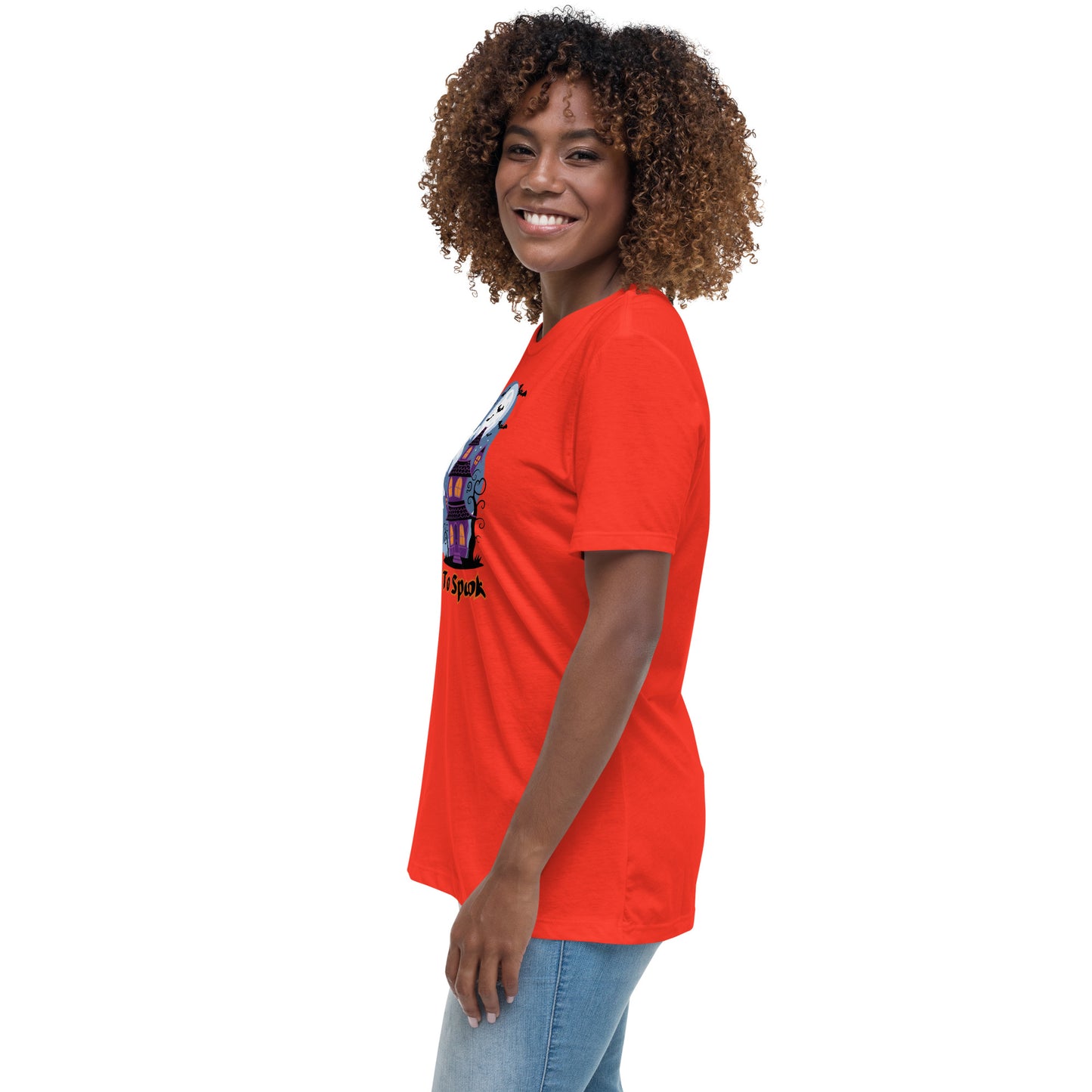 Too Cute To Spook" Women's Relaxed Tee - Comfortable and Fun Halloween Style - Women's Relaxed T-Shirt