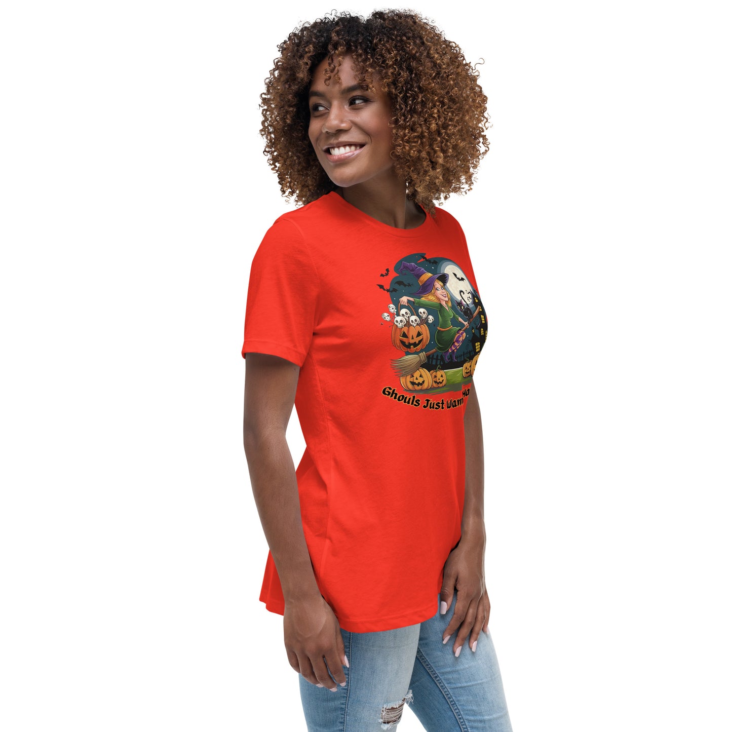 "Ghouls Just Wanna Have Fun" Women's Relaxed Tee - Soft, Stylish, and Perfect for Halloween - Women's Relaxed T-Shirt