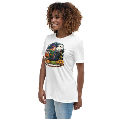 "Ghouls Just Wanna Have Fun" Women's Relaxed Tee - Soft, Stylish, and Perfect for Halloween - Women's Relaxed T-Shirt