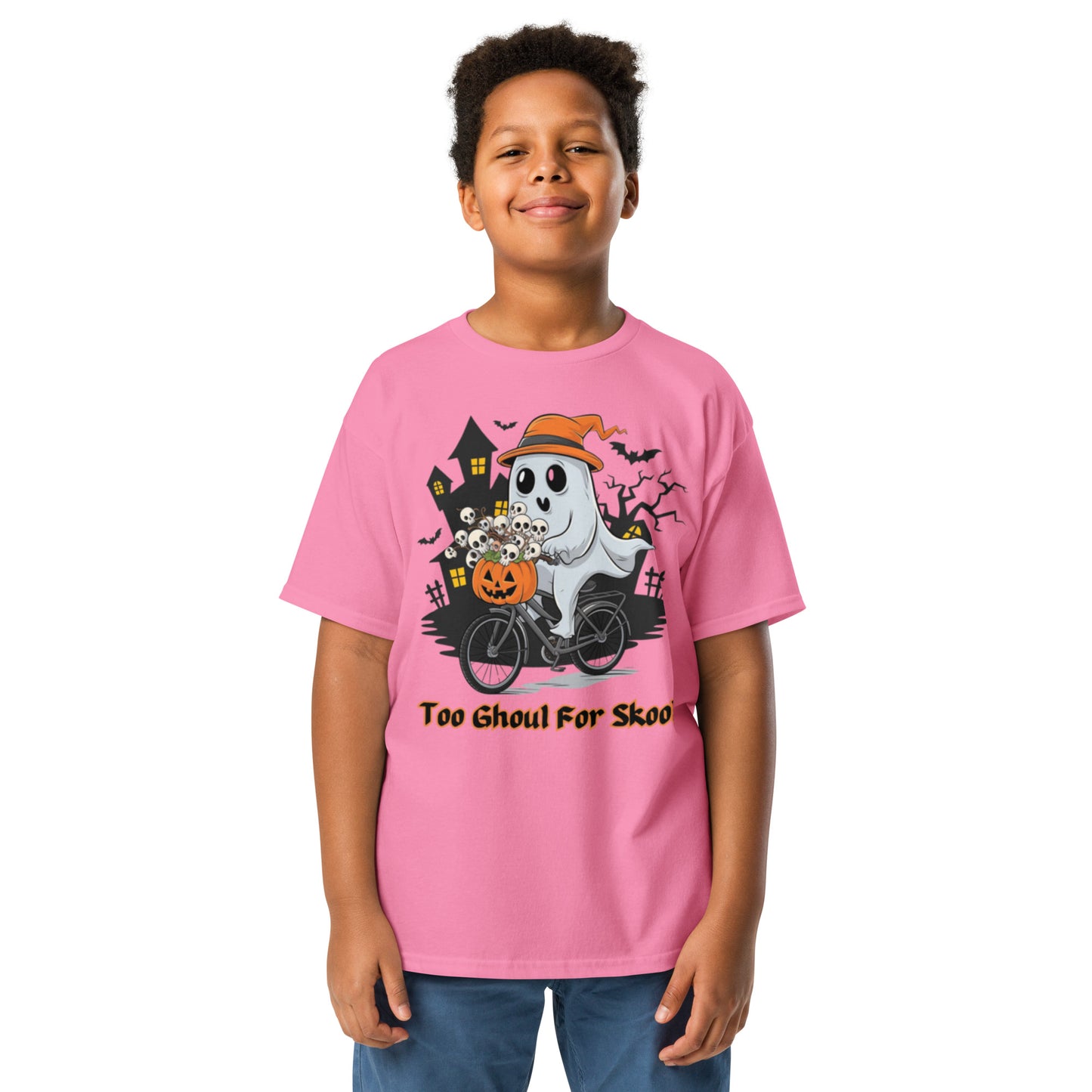 "Too Ghoul For Skool" Youth Classic Tee - Durable, Fun, and Perfect for Halloween - Youth classic tee