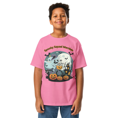 "Spooky Squad Member" Youth Classic Tee - Durable, Stylish, and Perfect for Halloween Adventures