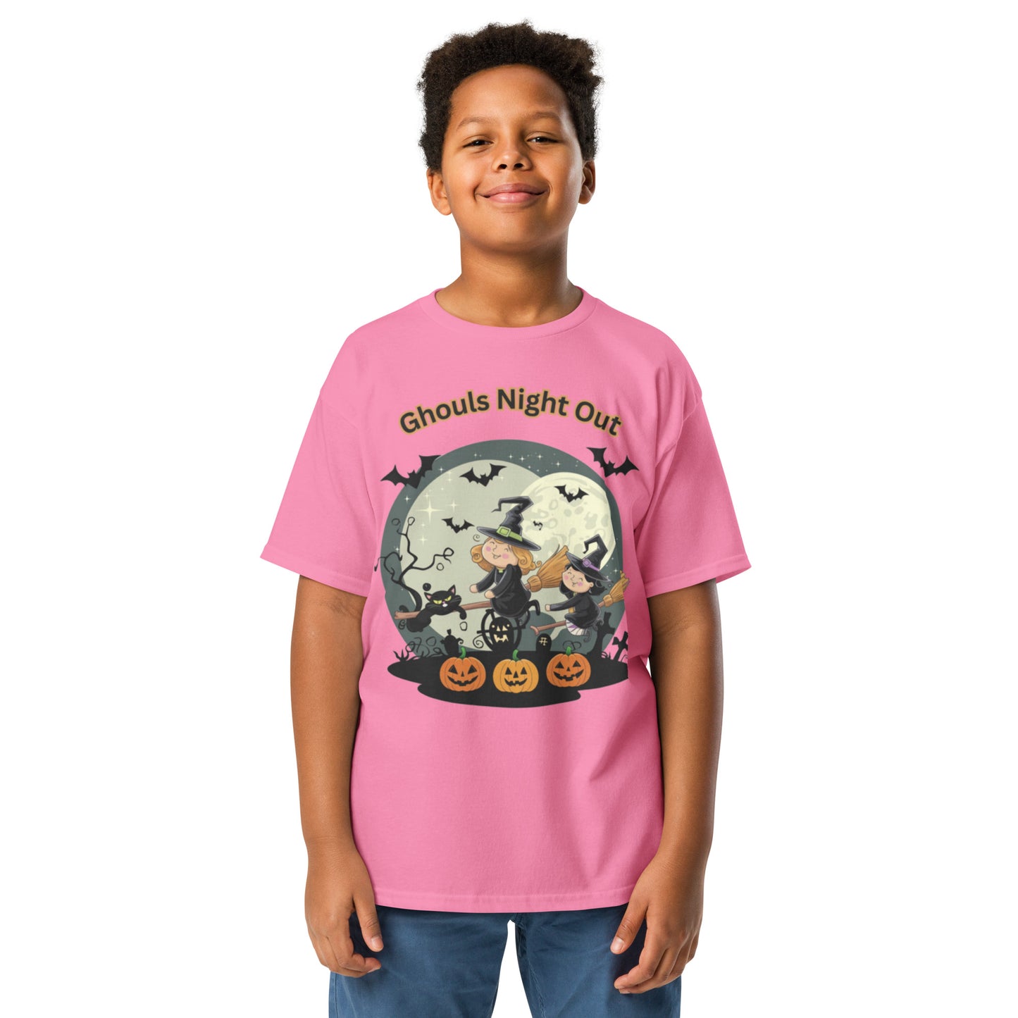 "Ghouls Night Out" Youth Classic Tee - Stylish, Comfortable, and Perfect for Halloween Fun