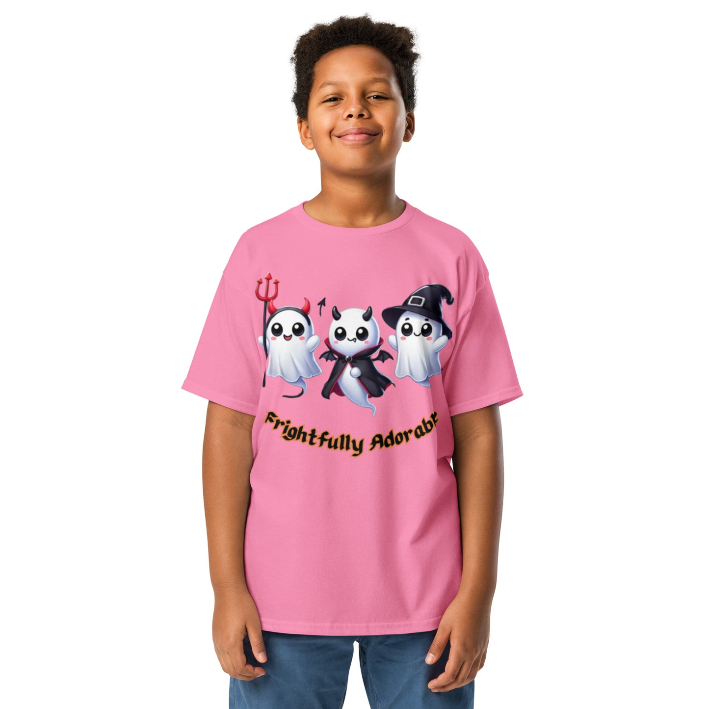 "Frightfully Adorable" Youth Classic Tee - Stylish, Comfortable, and Perfect for Halloween