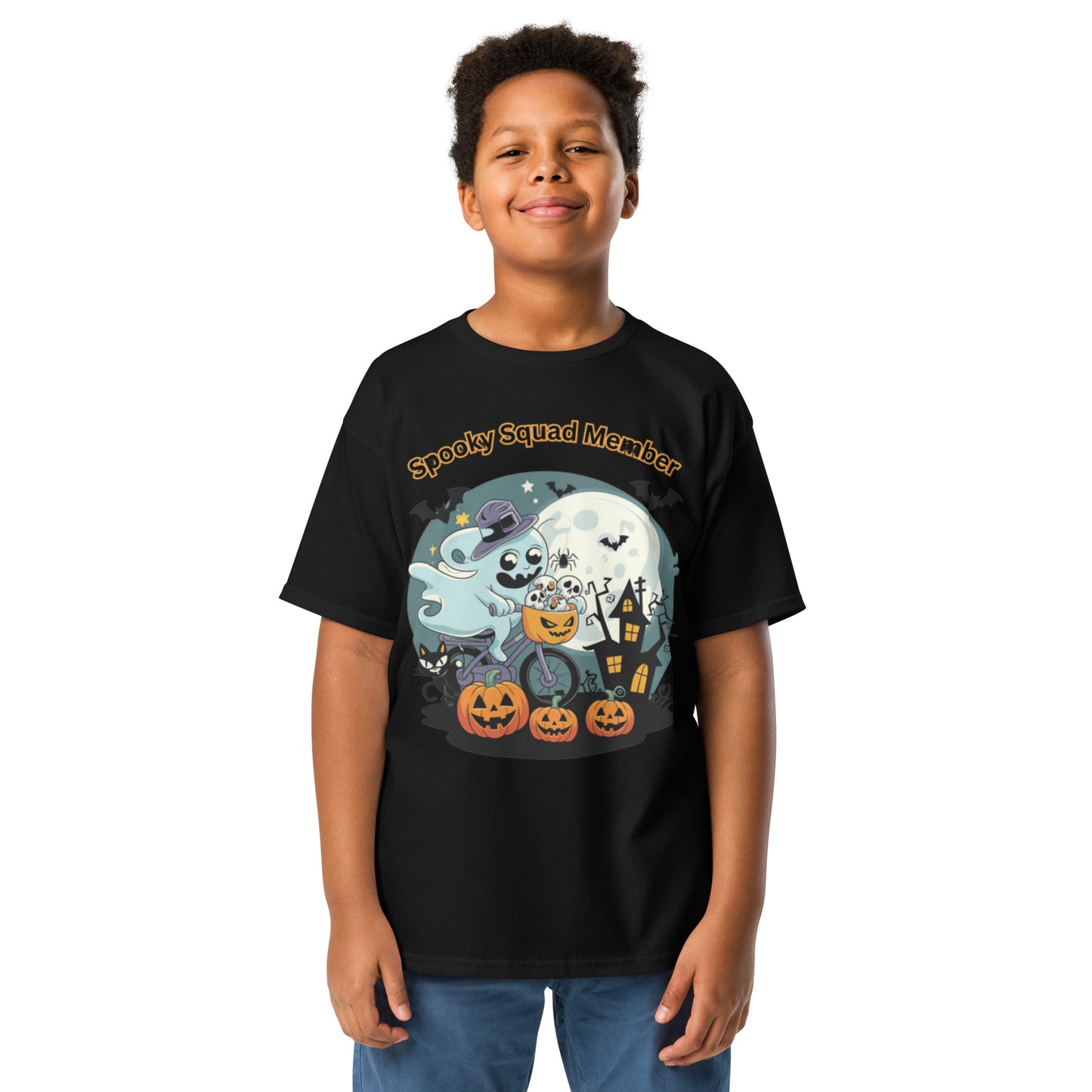 "Spooky Squad Member" Youth Classic Tee - Durable, Stylish, and Perfect for Halloween Adventures