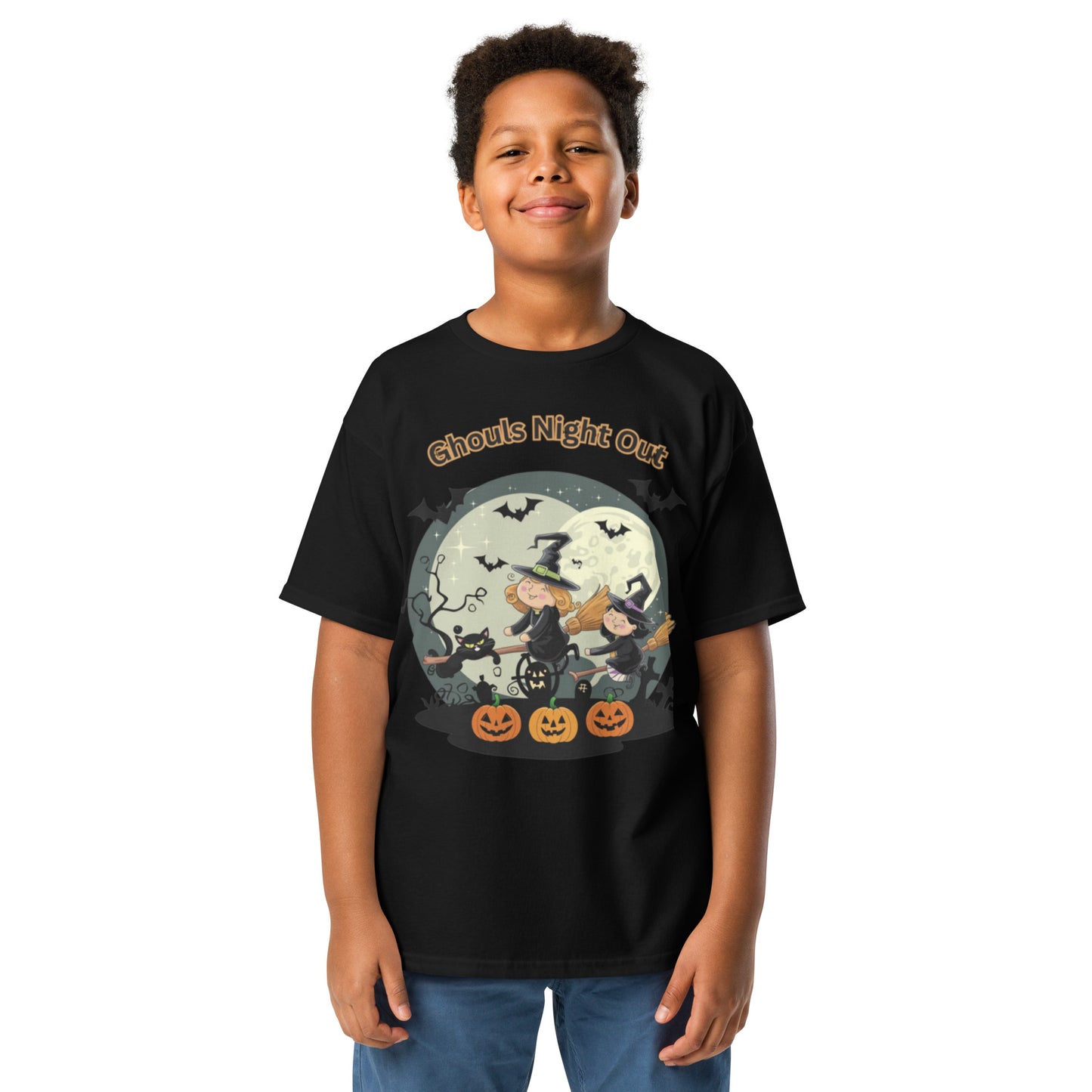 "Ghouls Night Out" Youth Classic Tee - Stylish, Comfortable, and Perfect for Halloween Fun