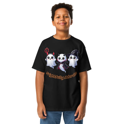 "Frightfully Adorable" Youth Classic Tee - Cute, Comfortable, and Perfect for Halloween