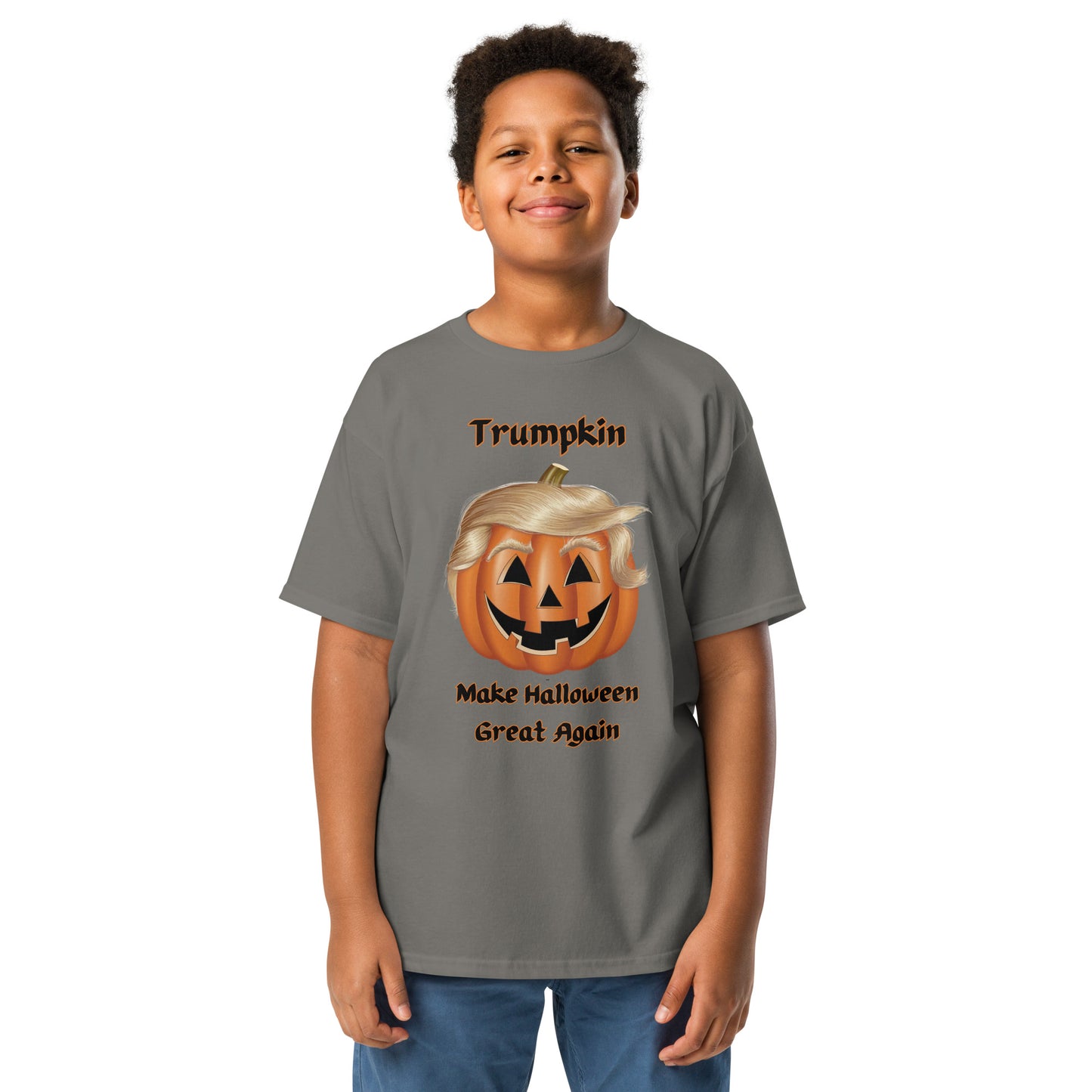 "Trumpkin - Make Halloween Great Again" Youth Classic Tee - Fun, Comfortable, and Perfect for Halloween