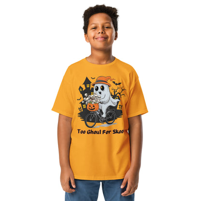 "Too Ghoul For Skool" Youth Classic Tee - Durable, Fun, and Perfect for Halloween - Youth classic tee