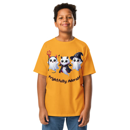 "Frightfully Adorable" Youth Classic Tee - Cute, Comfortable, and Perfect for Halloween