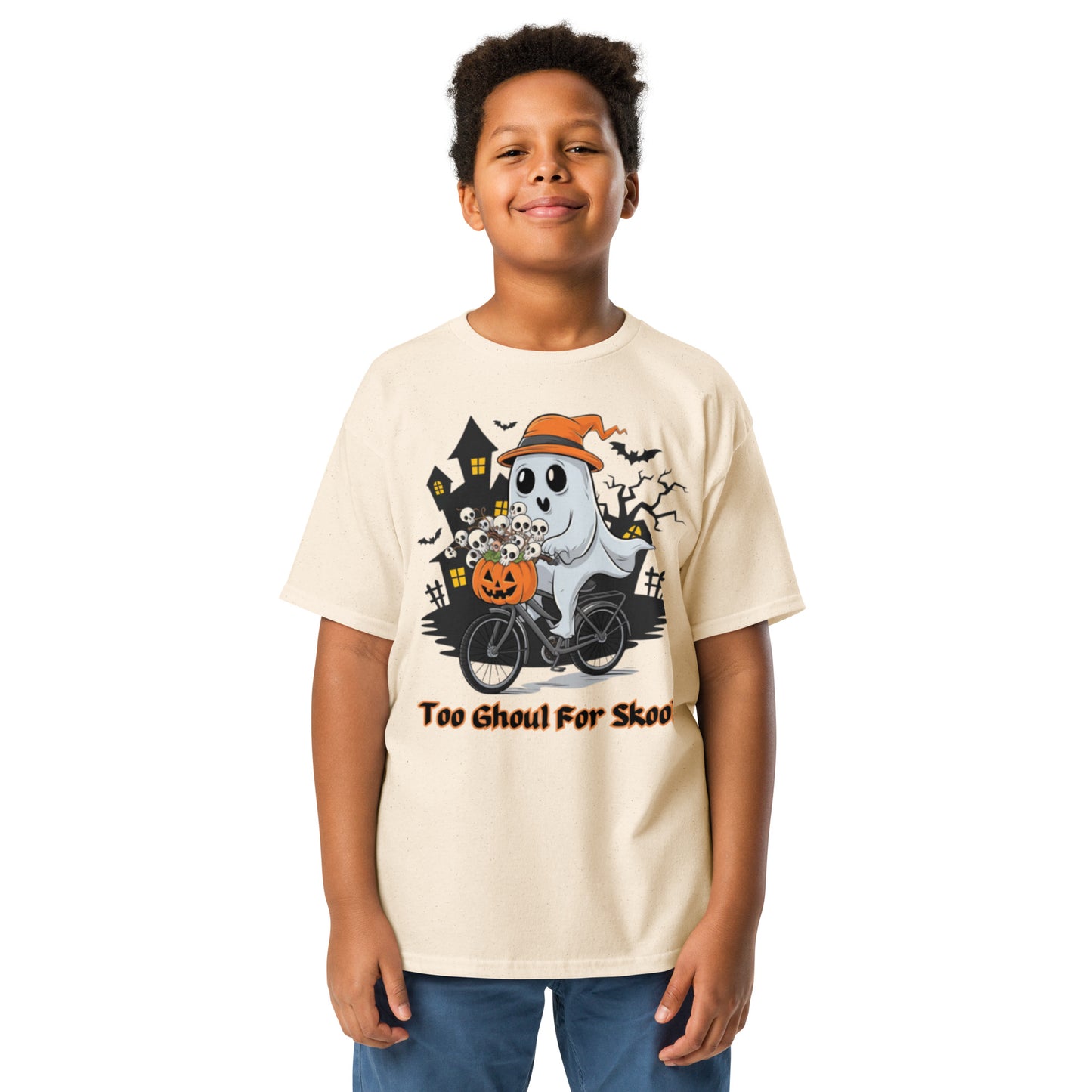 "Too Ghoul For Skool" Youth Classic Tee - Durable, Fun, and Perfect for Halloween - Youth classic tee