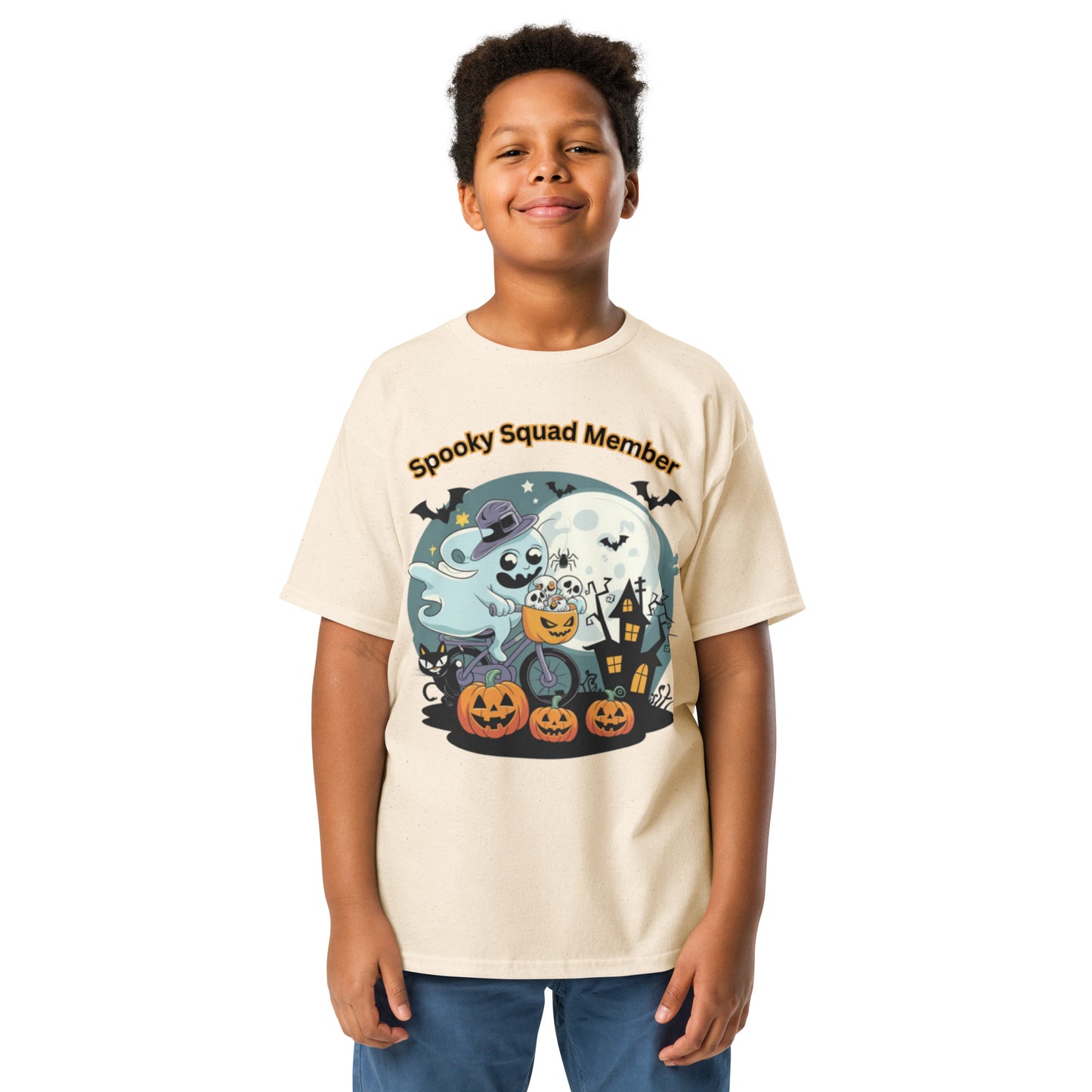 "Spooky Squad Member" Youth Classic Tee - Durable, Stylish, and Perfect for Halloween Adventures