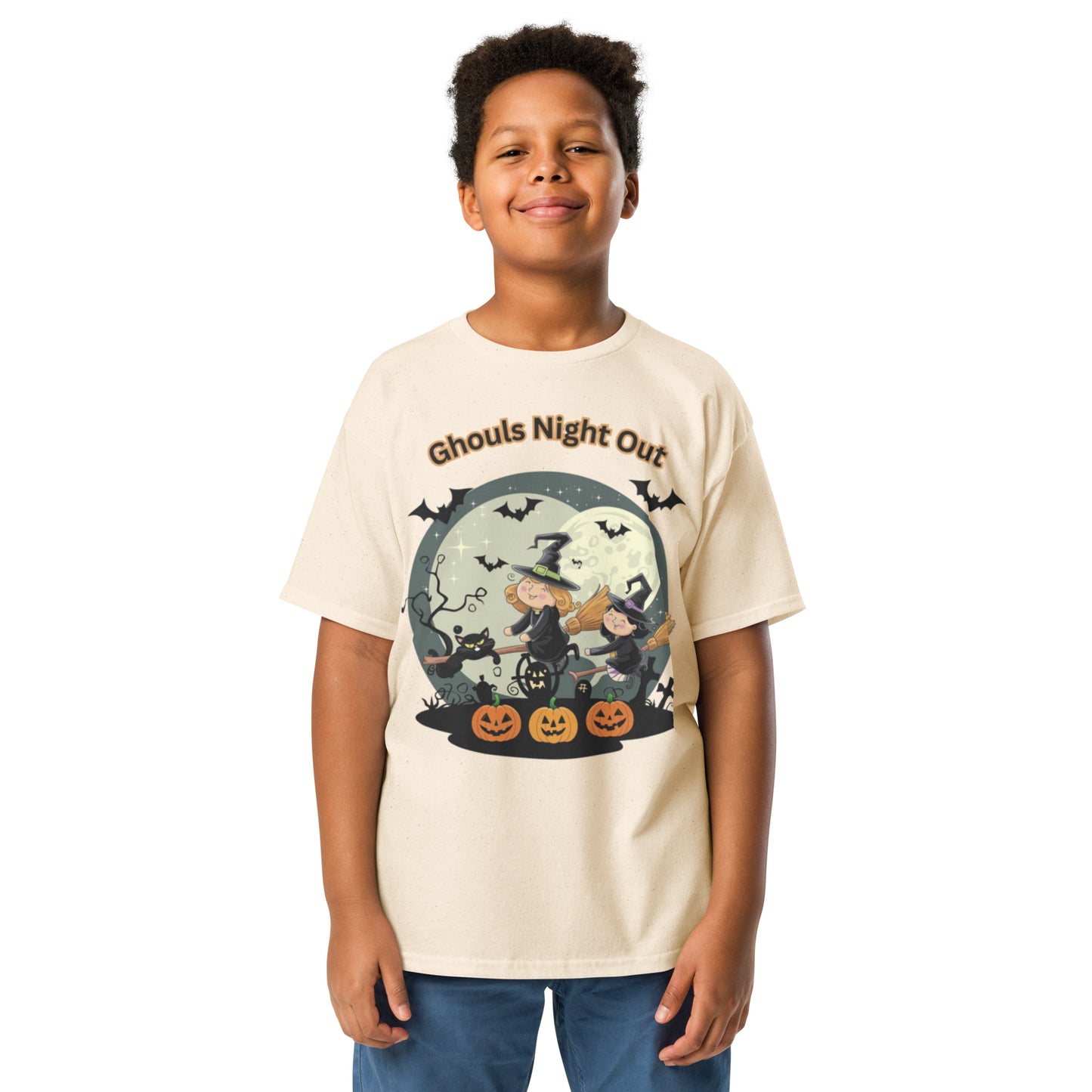 "Ghouls Night Out" Youth Classic Tee - Stylish, Comfortable, and Perfect for Halloween Fun