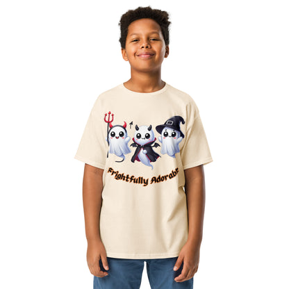 "Frightfully Adorable" Youth Classic Tee - Cute, Comfortable, and Perfect for Halloween