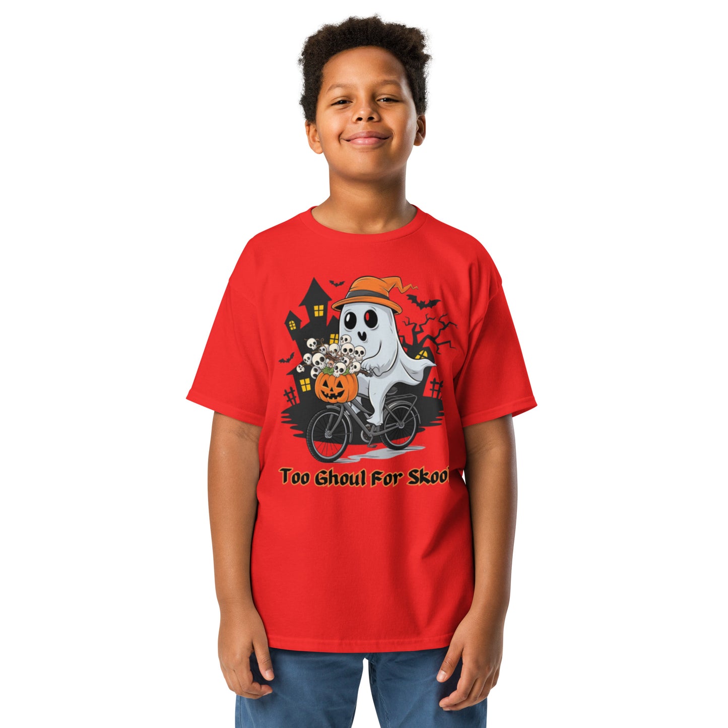 "Too Ghoul For Skool" Youth Classic Tee - Durable, Fun, and Perfect for Halloween - Youth classic tee