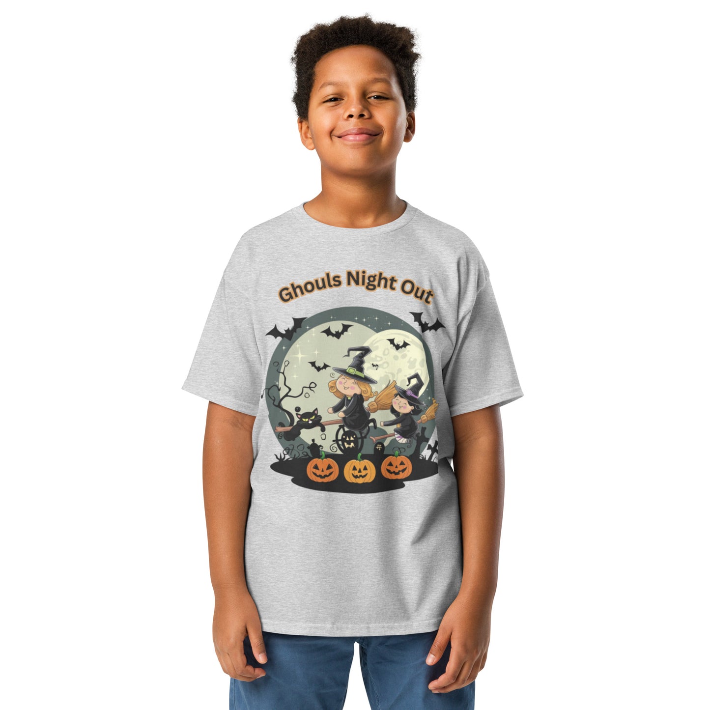 "Ghouls Night Out" Youth Classic Tee - Stylish, Comfortable, and Perfect for Halloween Fun