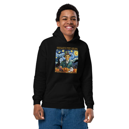 "Vincent Van Ghoul" Teen Hoodie - Artistic Halloween Style for the Bold and Creative