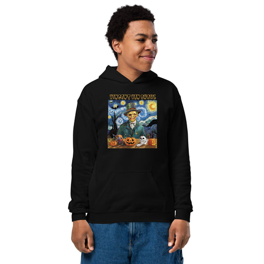 "Vincent Van Ghoul" Teen Hoodie - Artistic Halloween Style for the Bold and Creative