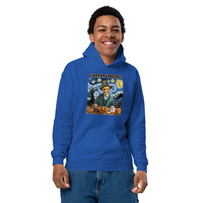 "Vincent Van Ghoul" Teen Hoodie - Artistic Halloween Style for the Bold and Creative