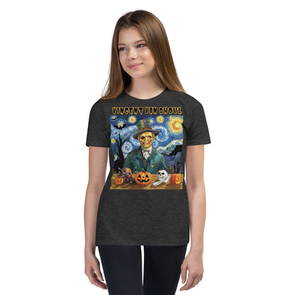 "Vincent Van Ghoul" Teen Tee - Light, Soft, and Perfect for Spooky Season - Youth Short Sleeve T-Shirt